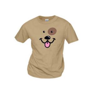 Dog Face Rescue Logo T-Shirt - Tan - L Image